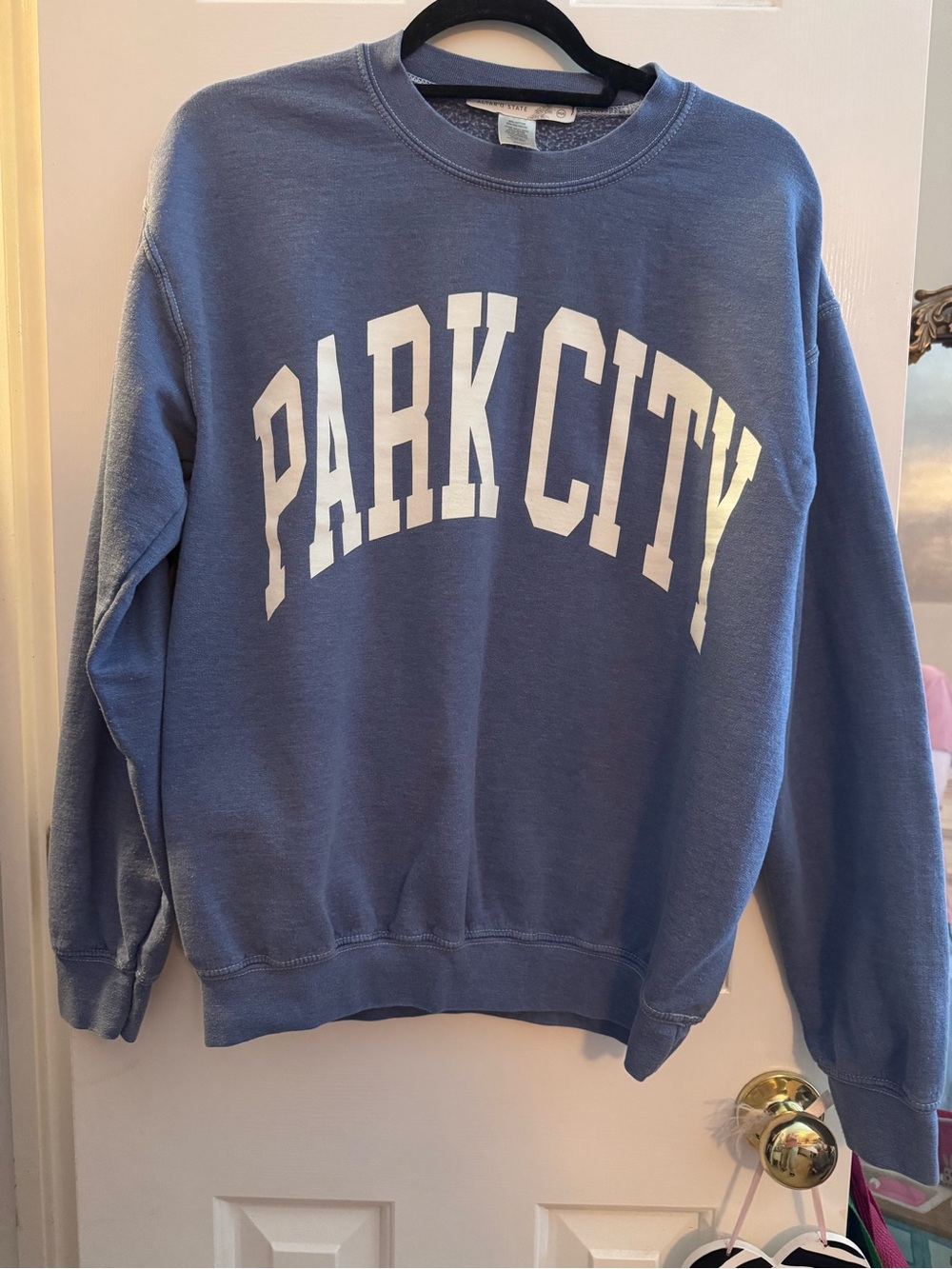 Altar’d State Park City Blue Crewneck Sweatshirt XS/S